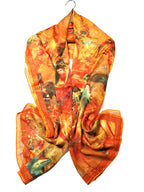 Shanlin Elegant Semi-Transparent Jacquard Scarf – Soft Lightweight Wrap for Formal Events, 70x180cm
