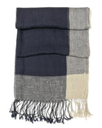 Shanlin Unisex Natural Color 100% Linen Scarves for Men and Women