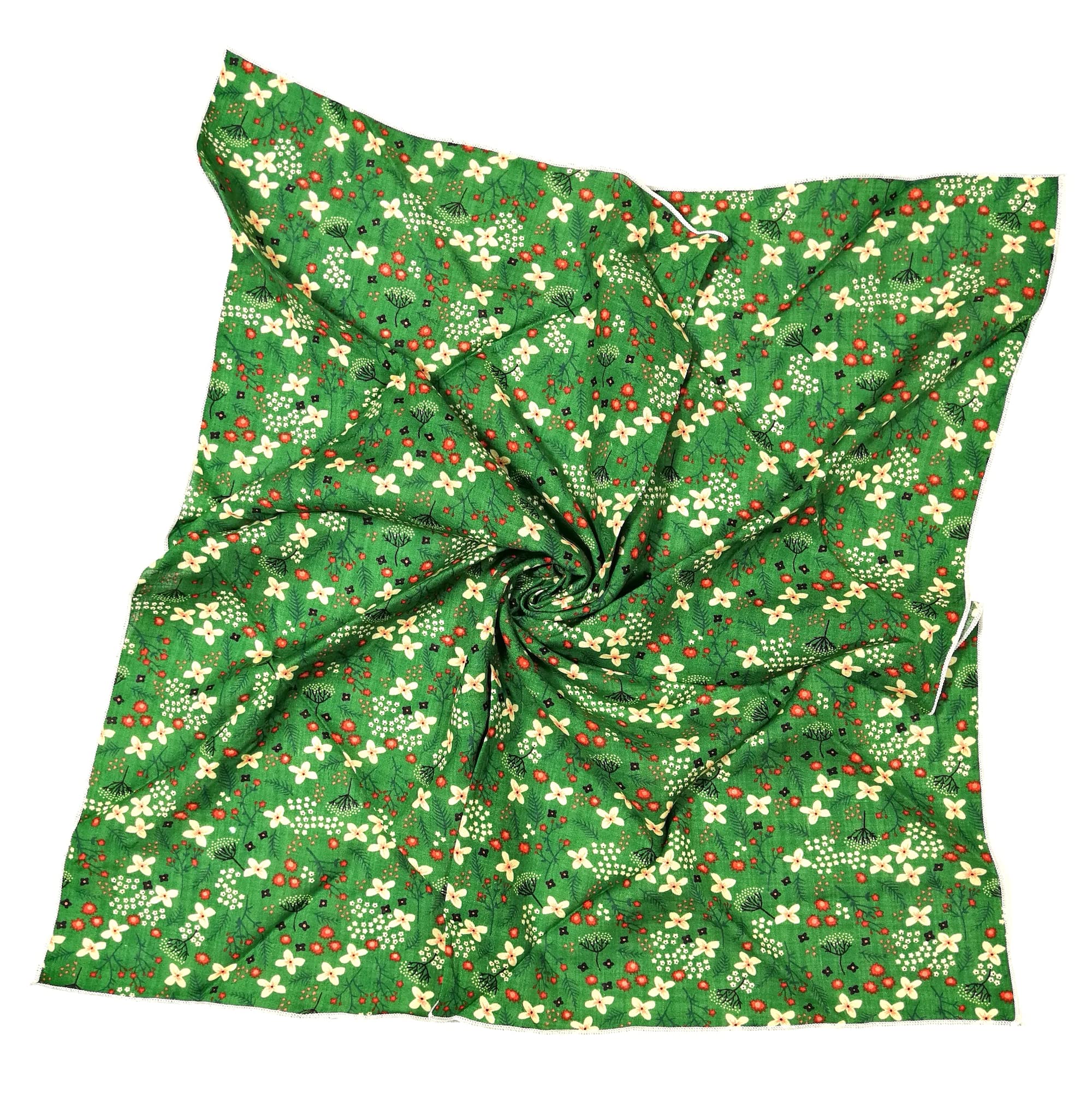 Shanlin Unisex Floral Cotton Bandanas 22x22 inch
