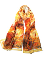 Shanlin Elegant Semi-Transparent Jacquard Scarf – Soft Lightweight Wrap for Formal Events, 70x180cm