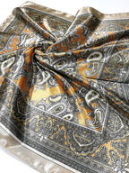 Shanlin Paisley Pattern Silk Feel Satin Square Scarf Bandanas (23.5"X23.5")