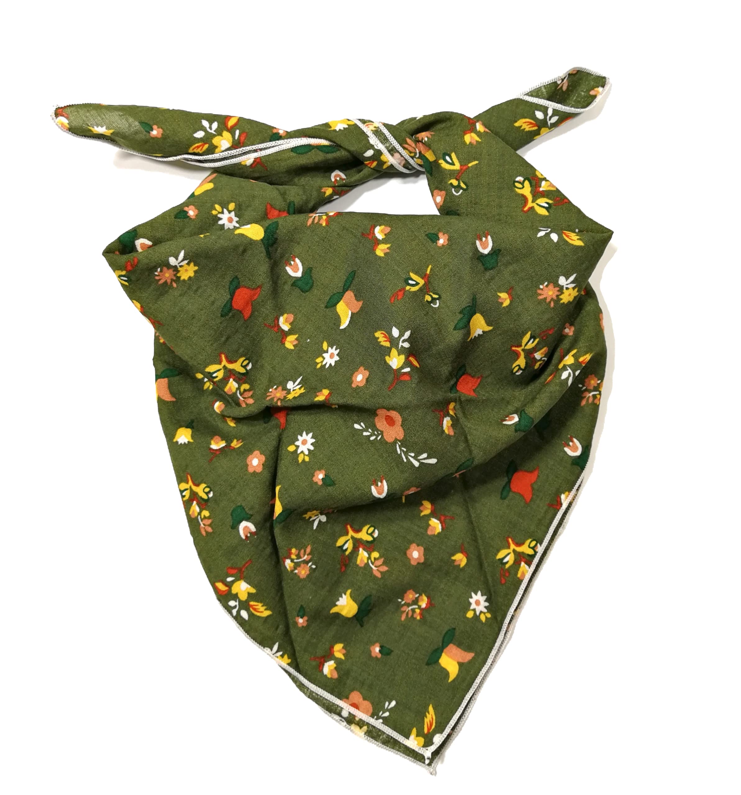 Shanlin Unisex Floral Cotton Bandanas 22x22 inch