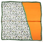 Shanlin Silk Feel Pattern Square Scarves 27" X 27"