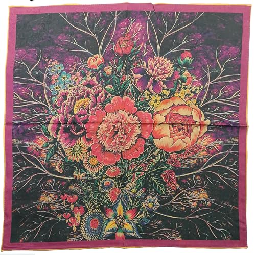 Shanlin 27” Double Sided Square Scarves for Women in Gift Box