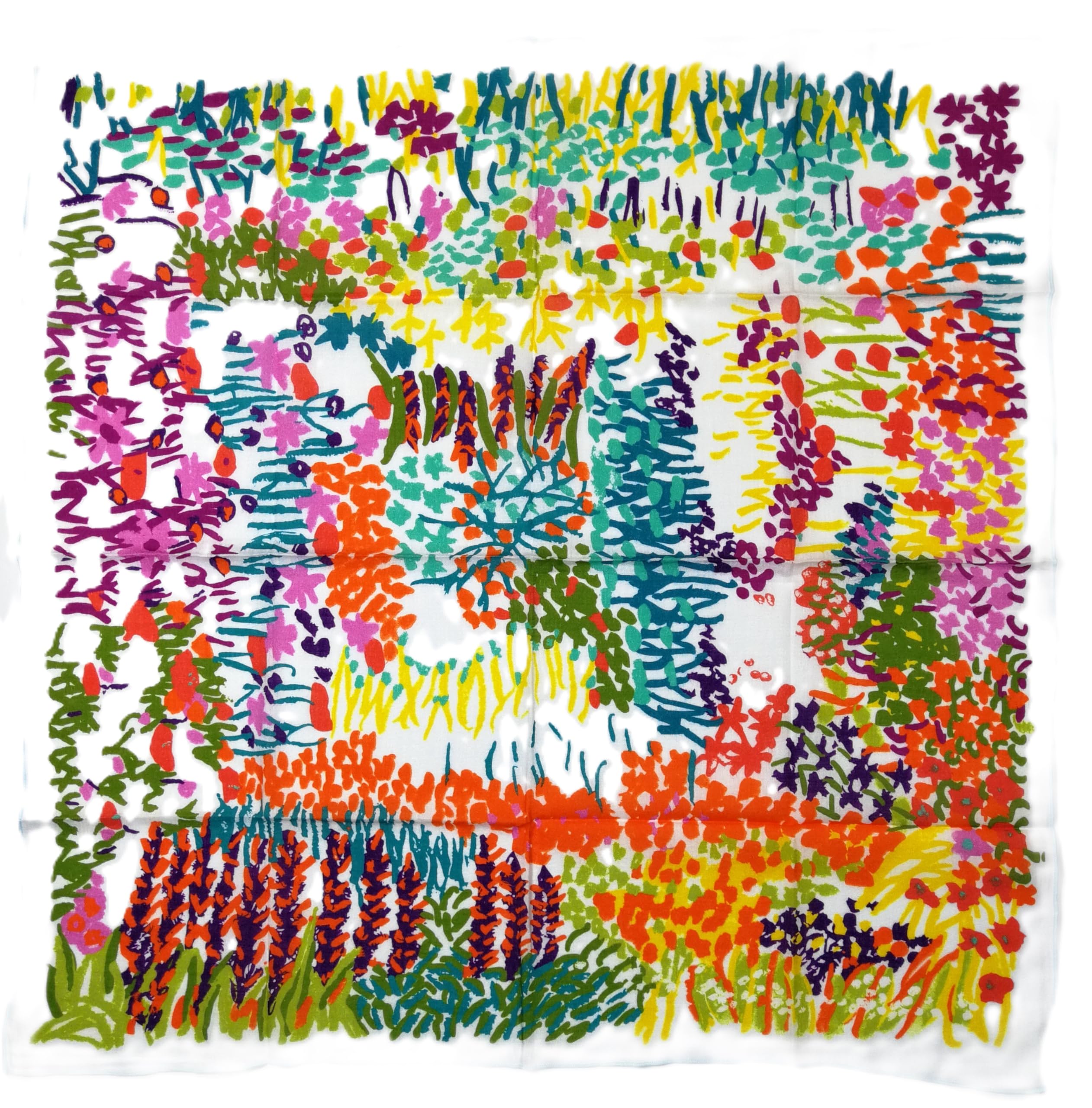 Shanlin Unisex Floral Cotton Square Scarf Bandanas 22x22 inch