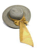 Shanlin Vintage Polka Dot Chiffon Skinny Scarf – Lightweight Retro Long Ribbon for Neck, Hair, Hat