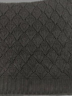 Shanlin Rhombus-Shaped Hollow Pattern Cocoon Cardigan Sweater Shawl