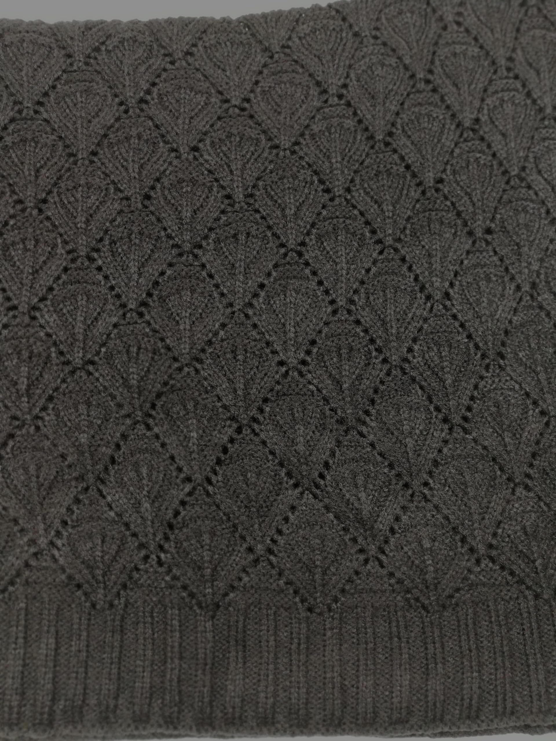 Shanlin Rhombus-Shaped Hollow Pattern Cocoon Cardigan Sweater Shawl