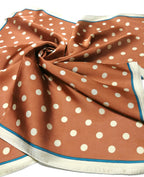Shanlin Silk Feel Pattern Square Scarves 27" X 27" (Polka Dots)