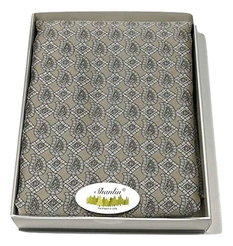 Shanlin Silk Feel Double-Layered Scarves for Men in Gift Box