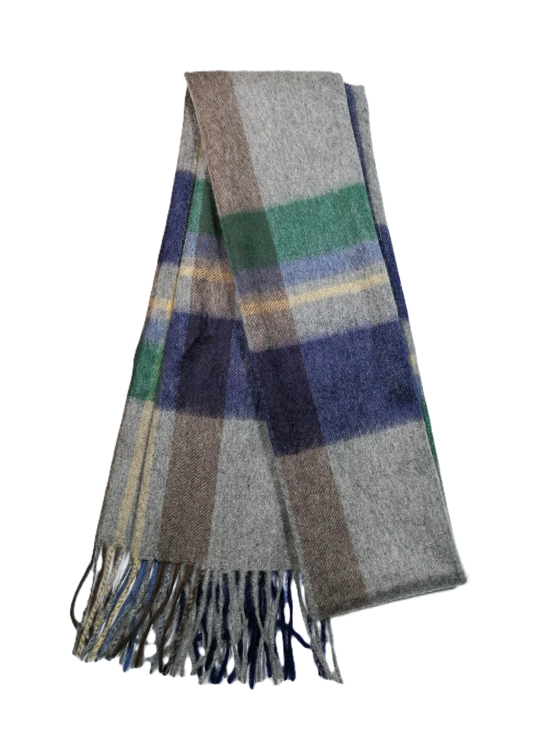 Shanlin 100% Cashmere Ultra Soft Solid & Plaid Scarf for Men & Women with Gift Box