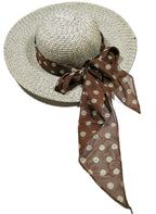 Shanlin Vintage Polka Dot Chiffon Skinny Scarf – Lightweight Retro Long Ribbon for Neck, Hair, Hat