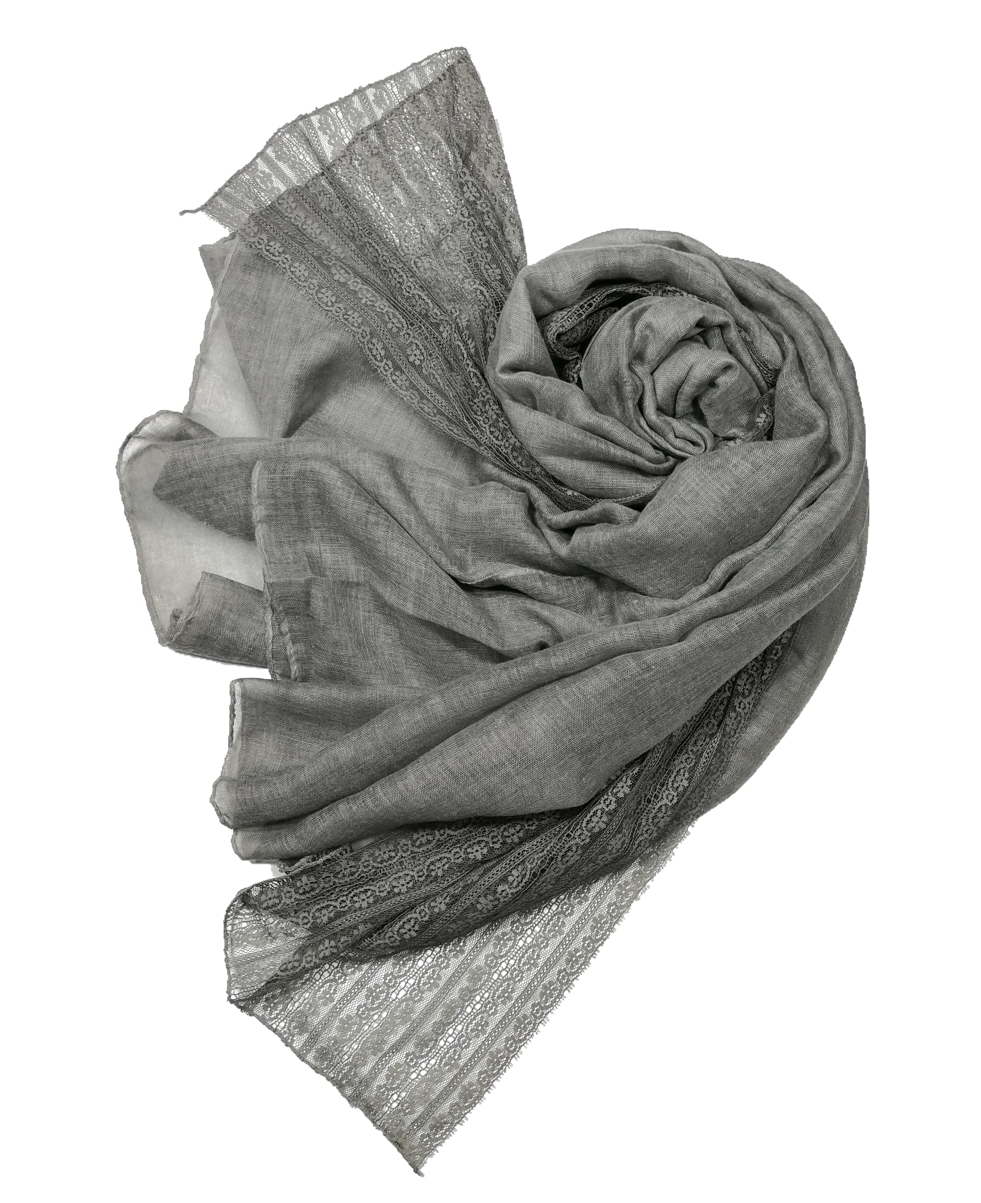 Shanlin Super Large Cotton Blend Lace Scarves for Women (76"x42")