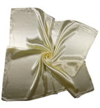 Shanlin Solid Color Silk Feel Satin Square Scarf Bandanas (23.5"X23.5")