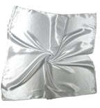 Shanlin Solid Color Silk Feel Satin Square Scarf Bandanas (23.5"X23.5")