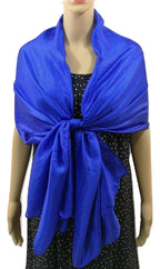 Shanlin Solid Color Silk Feel Long Scarves