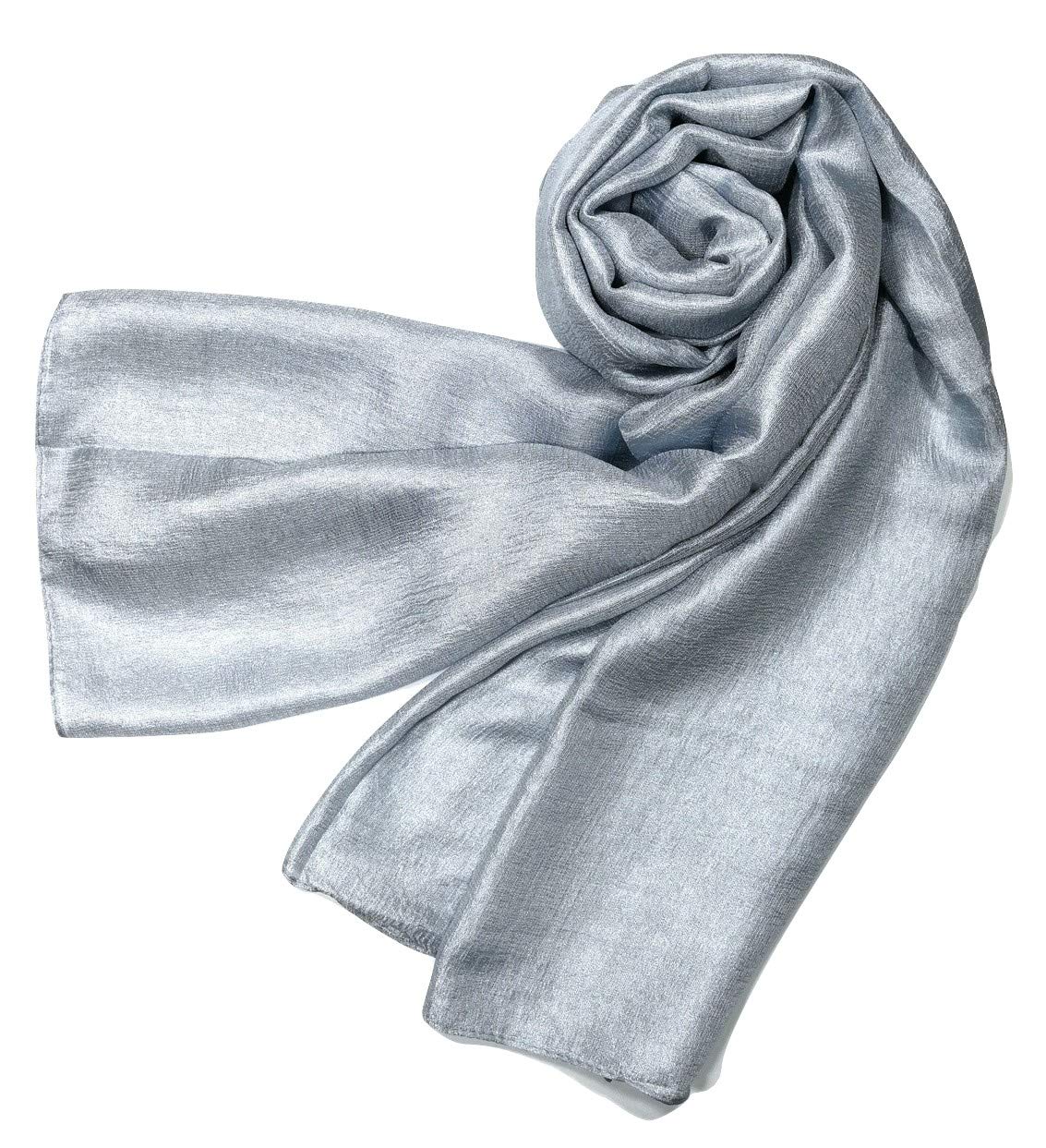 Shanlin Solid Color Silk Feel Long Scarves