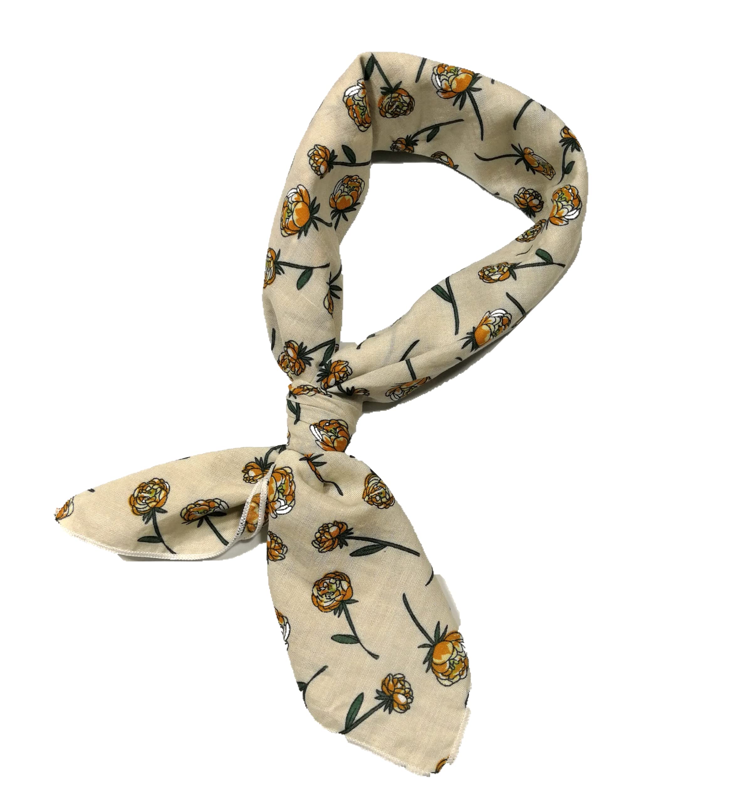 Shanlin Unisex Floral Cotton Bandanas 22x22 inch