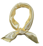 Shanlin Solid Color Silk Feel Satin Square Scarf Bandanas (23.5"X23.5")