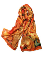 Shanlin Elegant Semi-Transparent Jacquard Scarf – Soft Lightweight Wrap for Formal Events, 70x180cm
