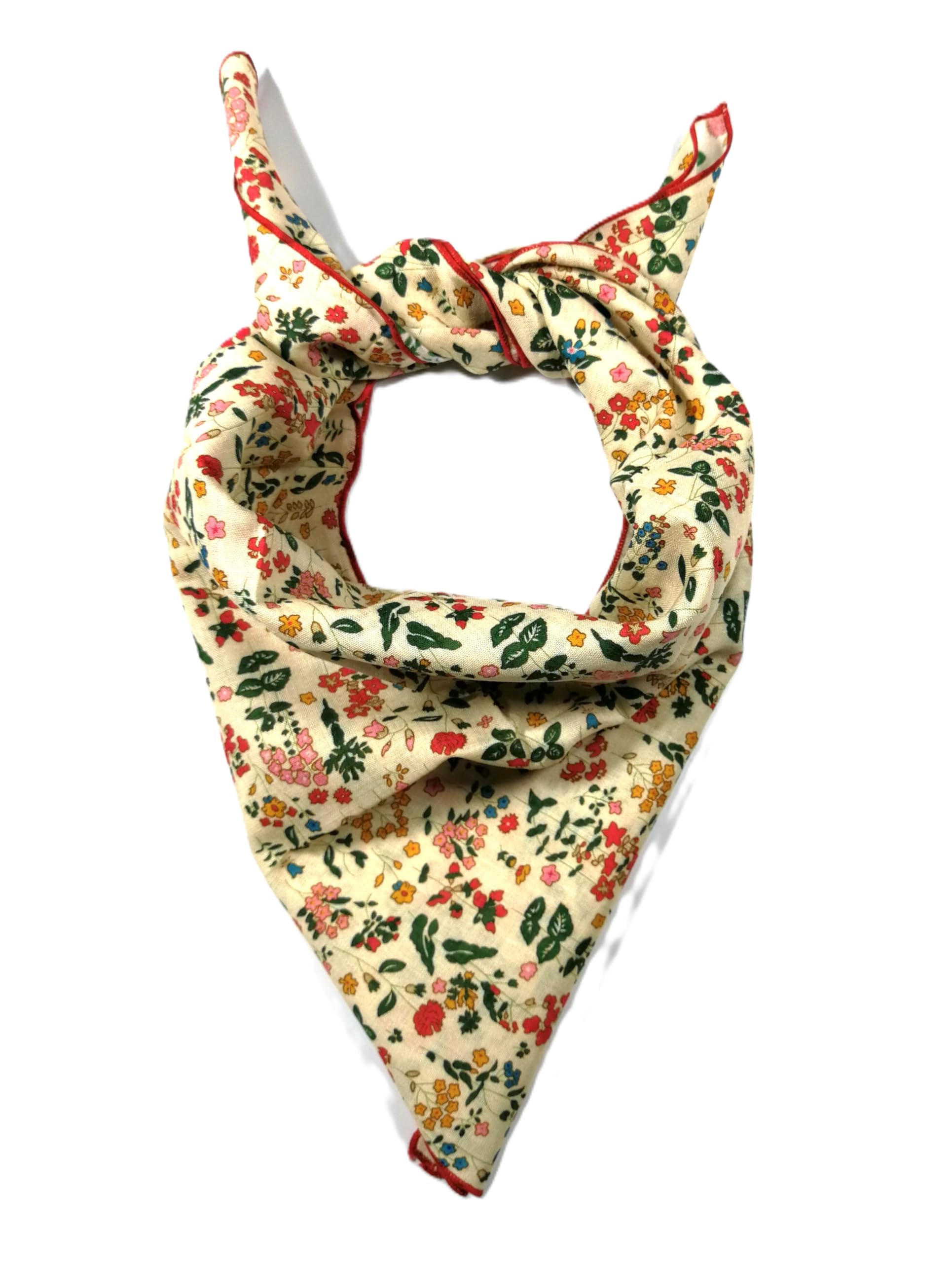 Shanlin Unisex Floral Cotton Square Scarf Bandanas 22x22 inch