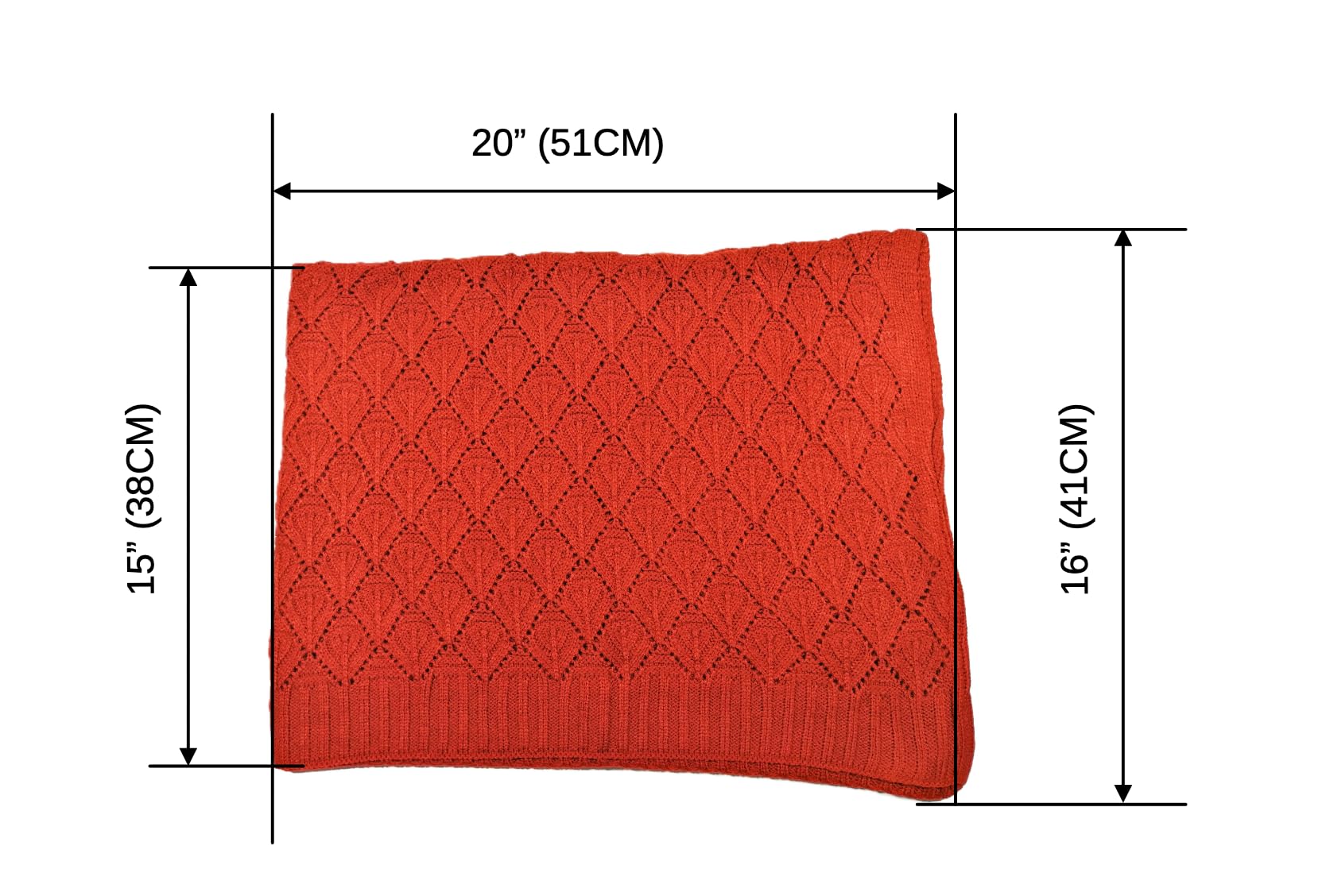 Shanlin Rhombus-Shaped Hollow Pattern Cocoon Cardigan Sweater Shawl