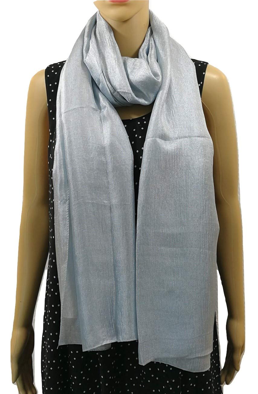 Shanlin Solid Color Silk Feel Long Scarves