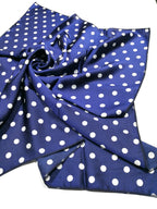 Shanlin Silk Feel Pattern Square Scarves 27" X 27" (Polka Dots)