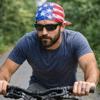 Shanlin 100% Cotton Bandana, Thick Durable Head Scarf for Men & Women, for Cycling, Workout, Street Dance
