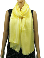 Shanlin Solid Color Silk Feel Long Scarves