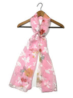 Shanlin Floral Silk Feel Scarf Evening Shawl