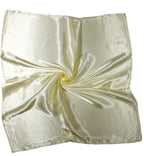 Shanlin Solid Color Silk Feel Satin Square Scarf Bandanas (23.5"X23.5")