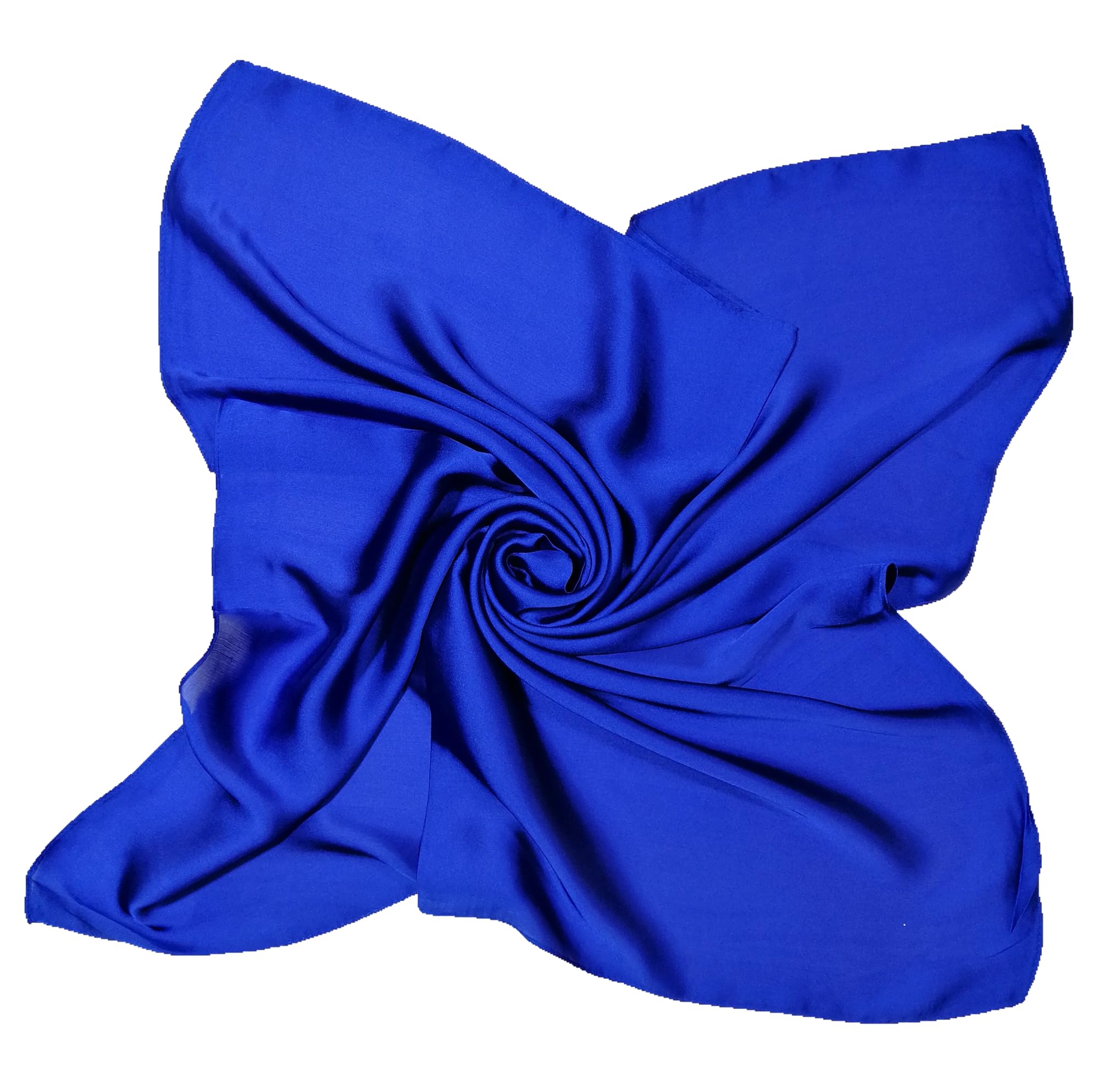 Shanlin Silk Feel Pattern Square Scarves 27" X 27"(Solid Color)