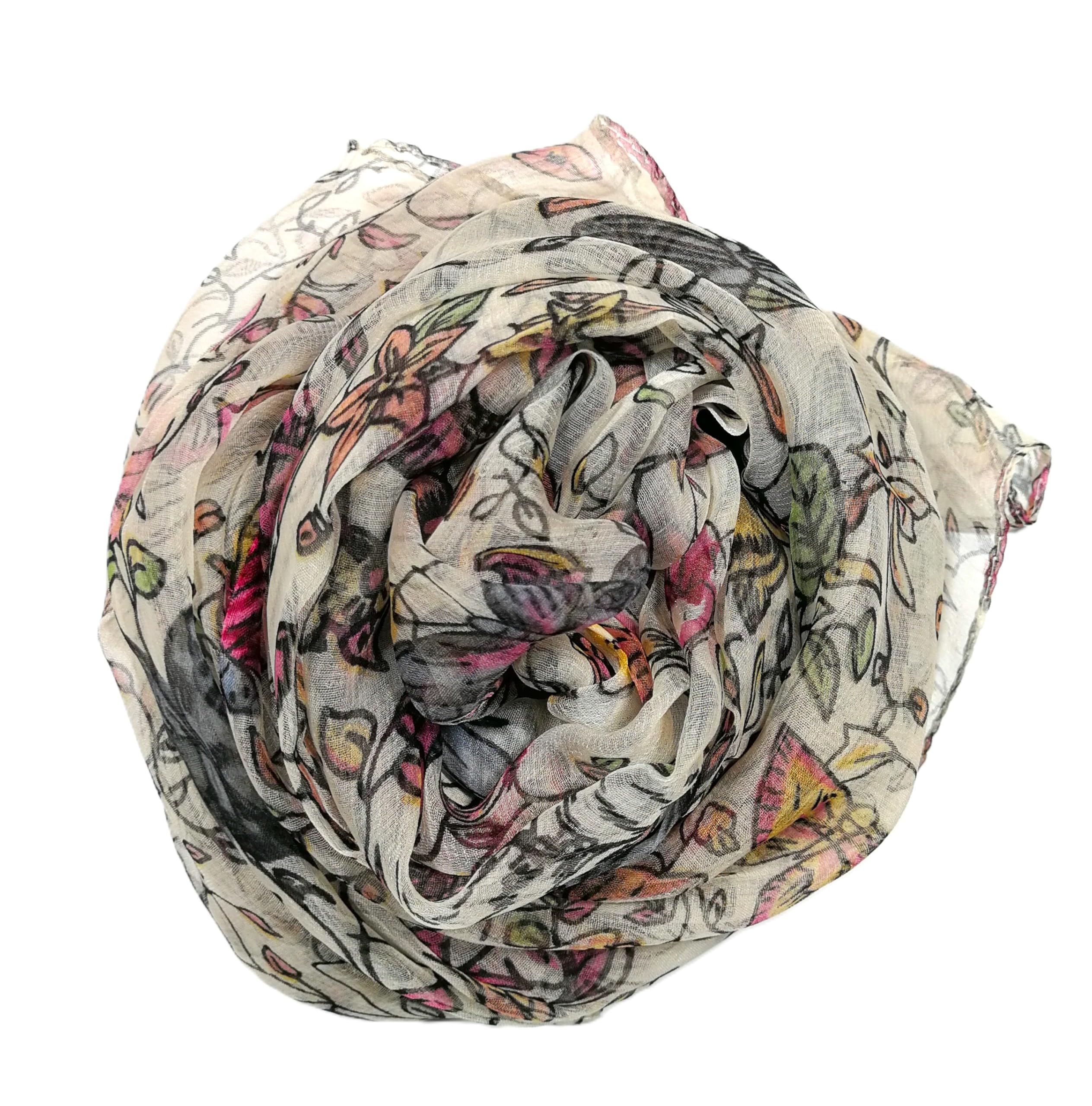 Shanlin Mulberry Silk Long Scarves (62"x40")