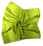 Shanlin Solid Color Silk Feel Satin Square Scarf Bandanas (23.5"X23.5")