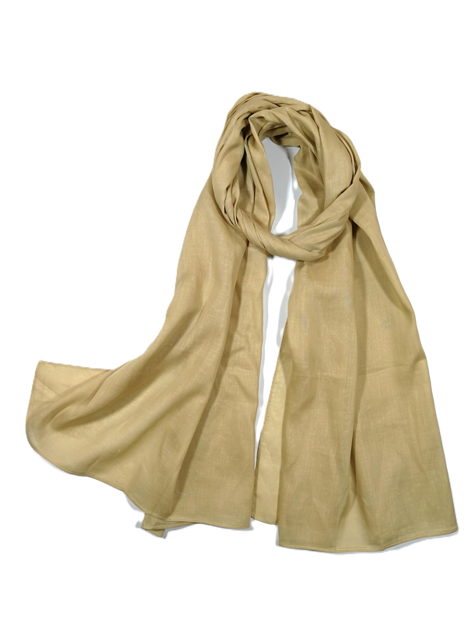 Shanlin Lightweight Breathable Long Scarf, Spring Fall Sun Protection Wrap for Women and Men