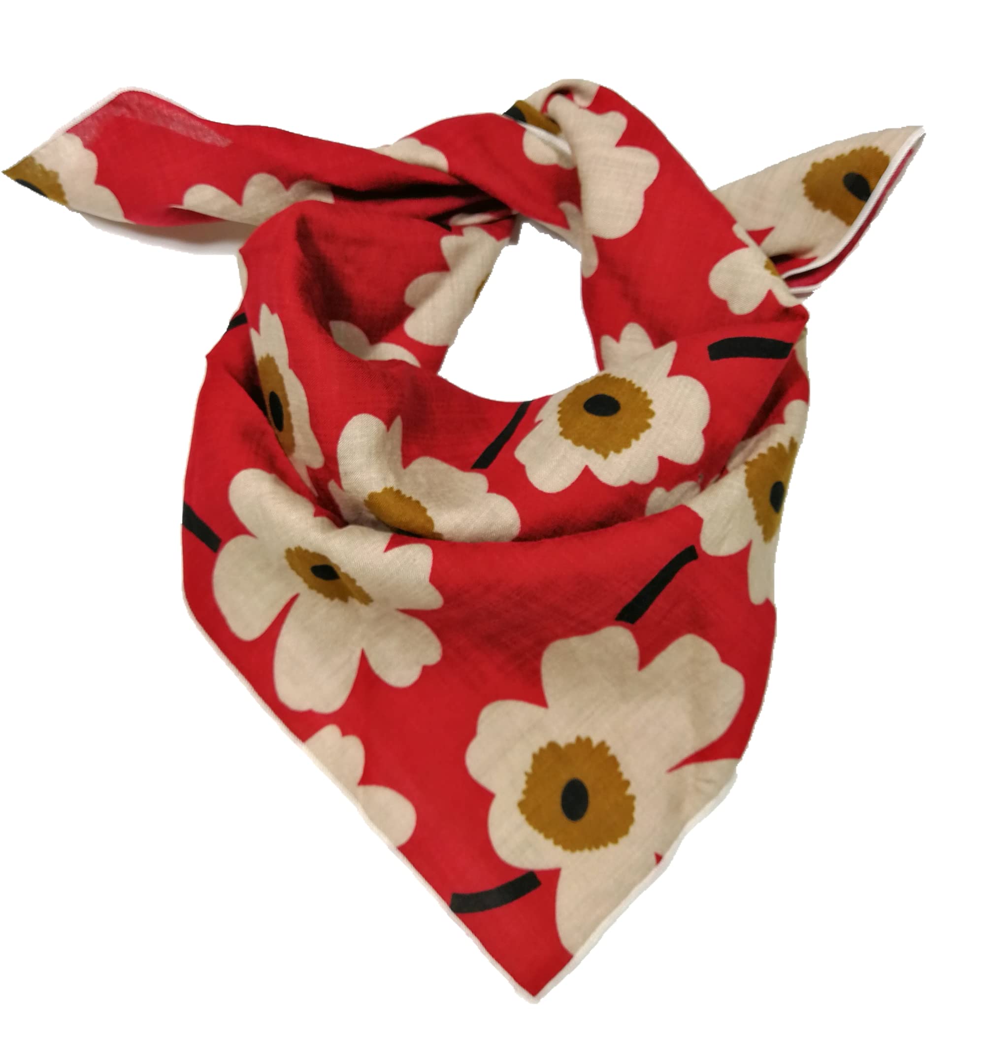 Shanlin Unisex Floral Cotton Bandanas 22x22 inch