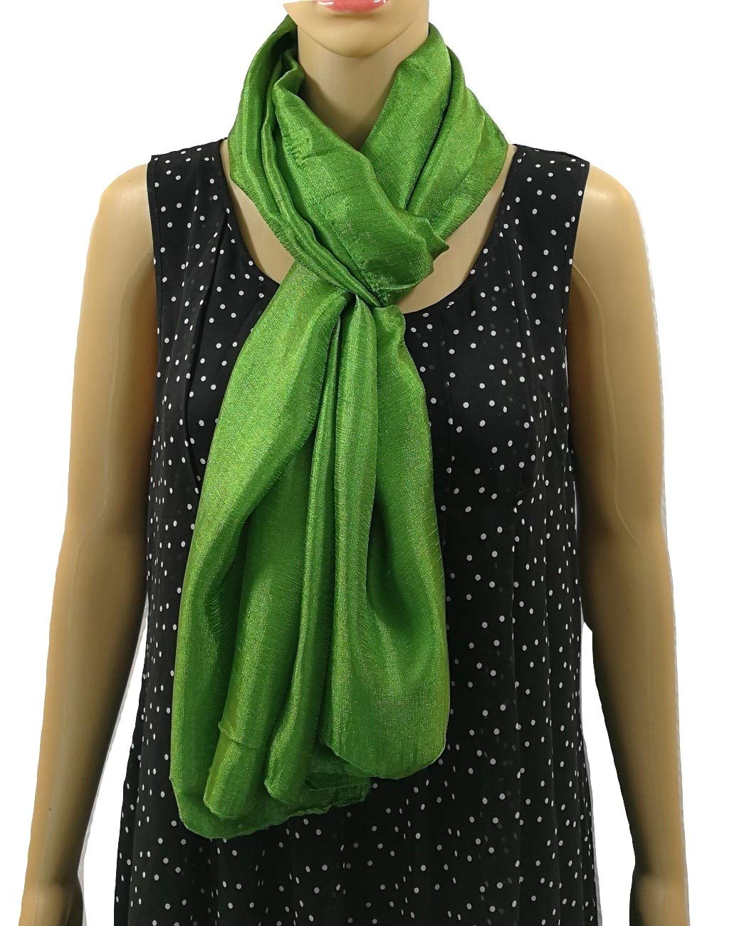 Shanlin Solid Color Silk Feel Long Scarves