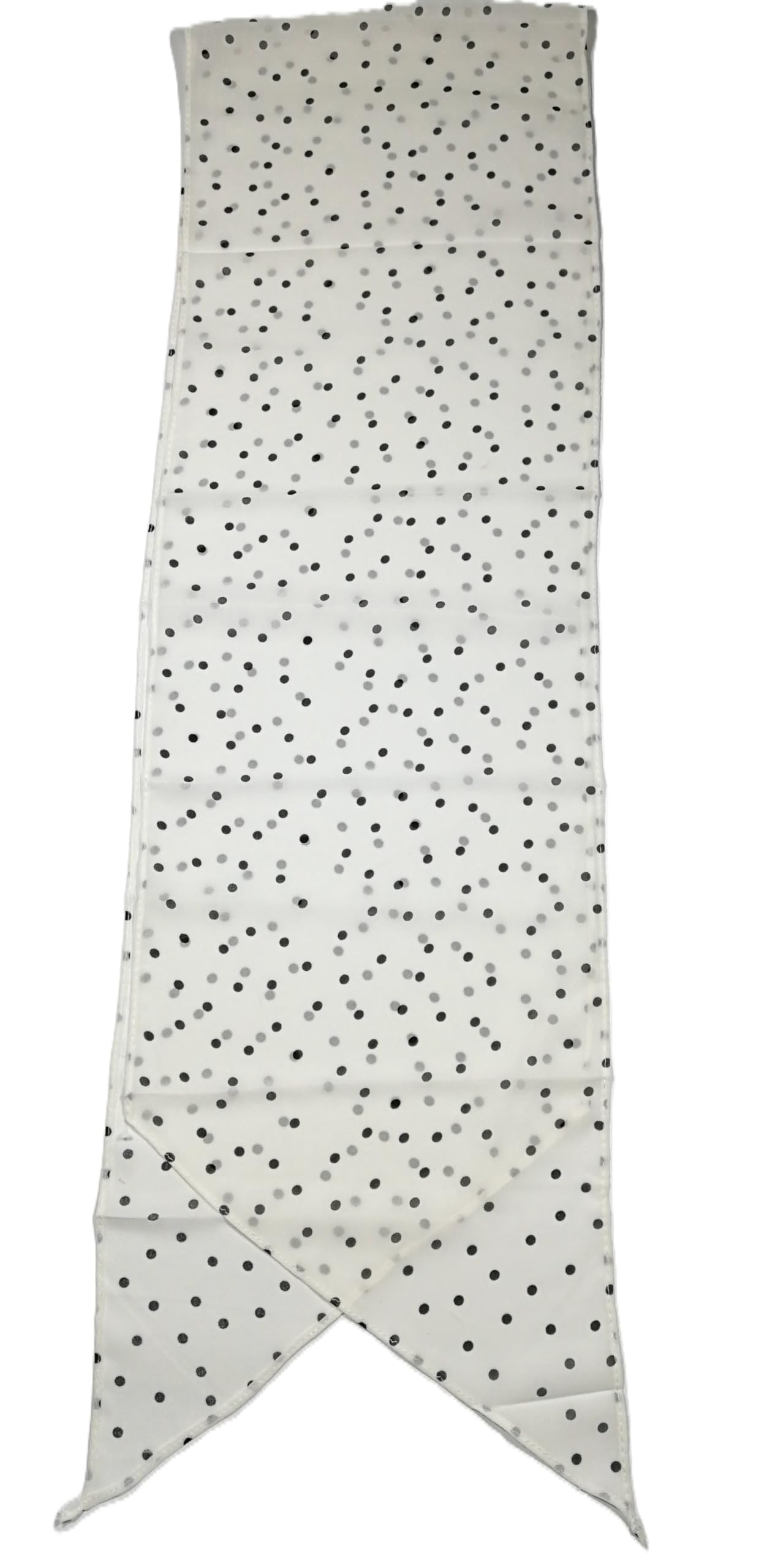 Shanlin Vintage Polka Dot Chiffon Skinny Scarf – Lightweight Retro Long Ribbon for Neck, Hair, Hat