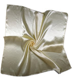 Shanlin Solid Color Silk Feel Satin Square Scarf Bandanas (23.5"X23.5")