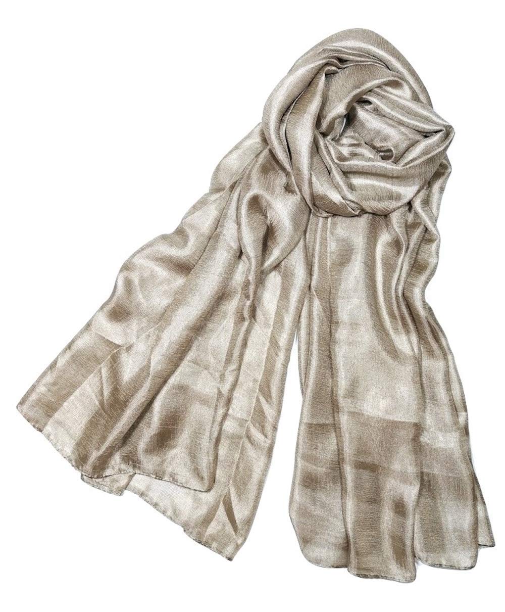Shanlin Solid Color Silk Feel Long Scarves