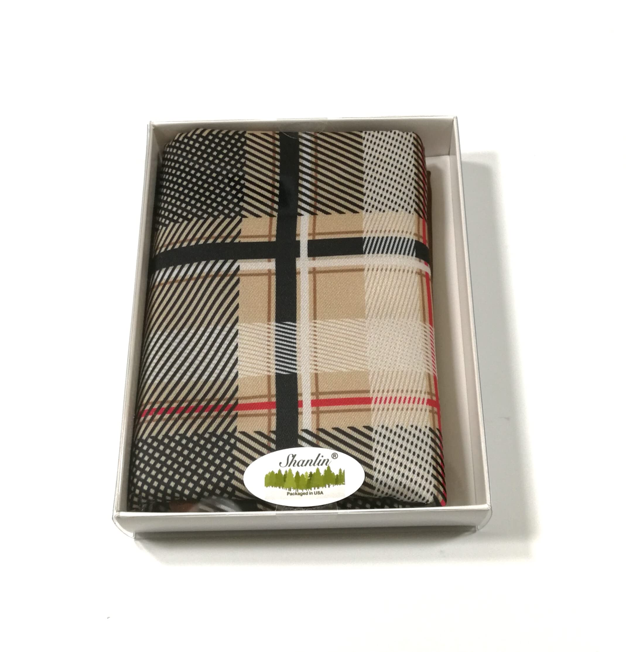 Shanlin Silk Feel Double-Layered Scarves for Men in Gift Box