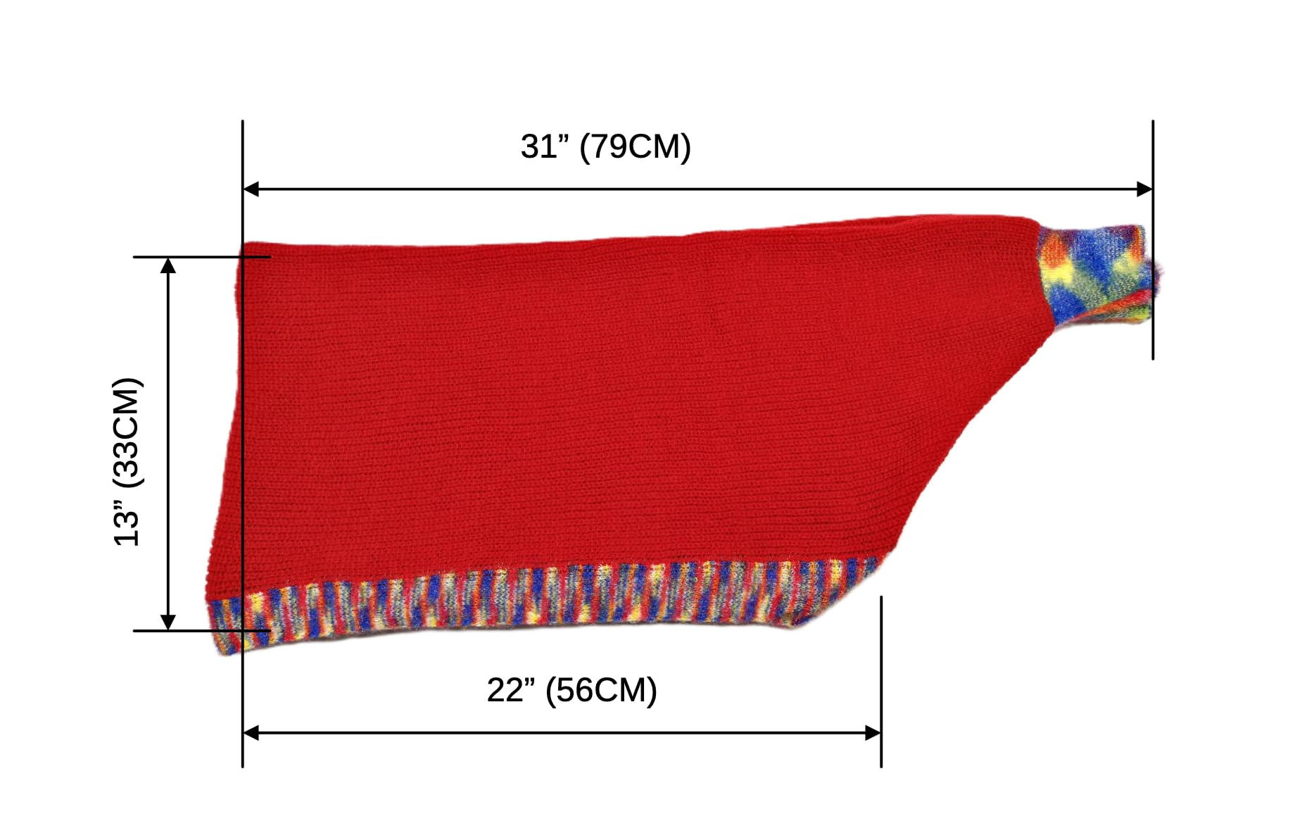 Shanlin Versatile Rainbow Hem Knit Cocoon Cardigan Sweater Shawl