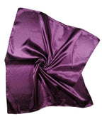 Shanlin Solid Color Silk Feel Satin Square Scarf Bandanas (23.5"X23.5")