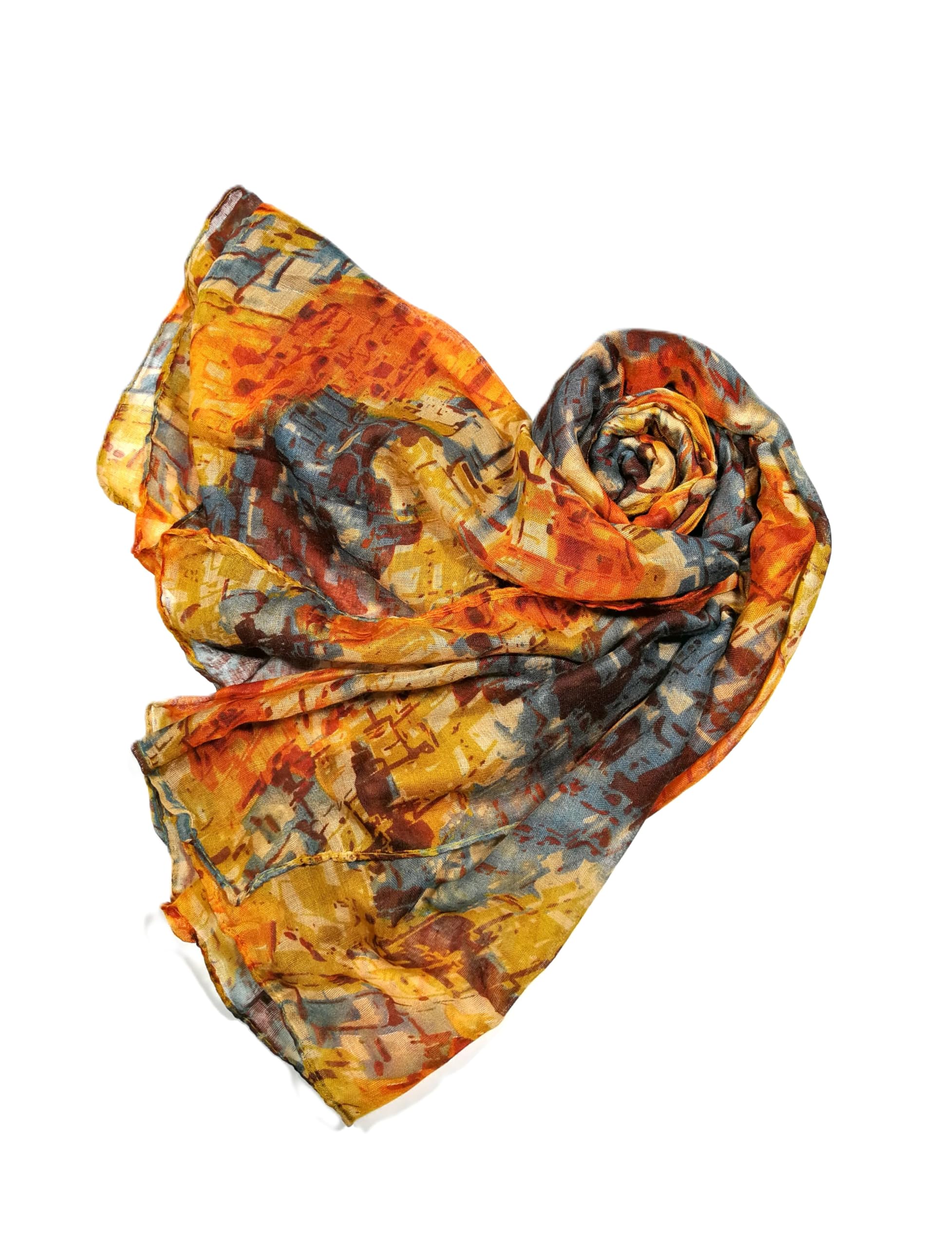 Shanlin Unisex Lightweight Floral & Pattern Scarves for Women – 185 x 90 cm