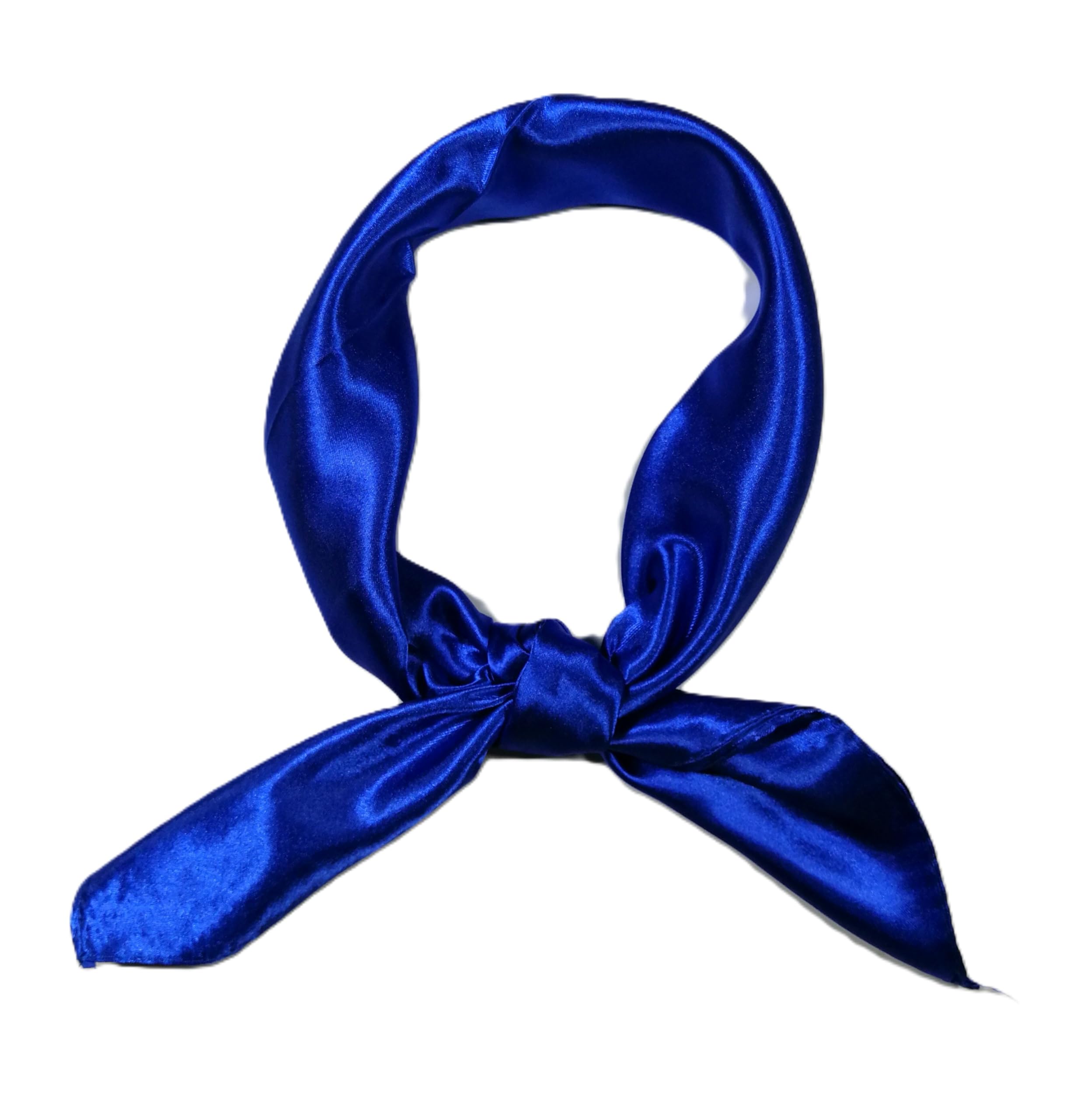 Shanlin Solid Color Silk Feel Satin Square Scarf Bandanas (23.5"X23.5")