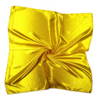 Shanlin Solid Color Silk Feel Satin Square Scarf Bandanas (23.5"X23.5")