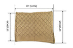 Shanlin Rhombus-Shaped Hollow Pattern Cocoon Cardigan Sweater Shawl