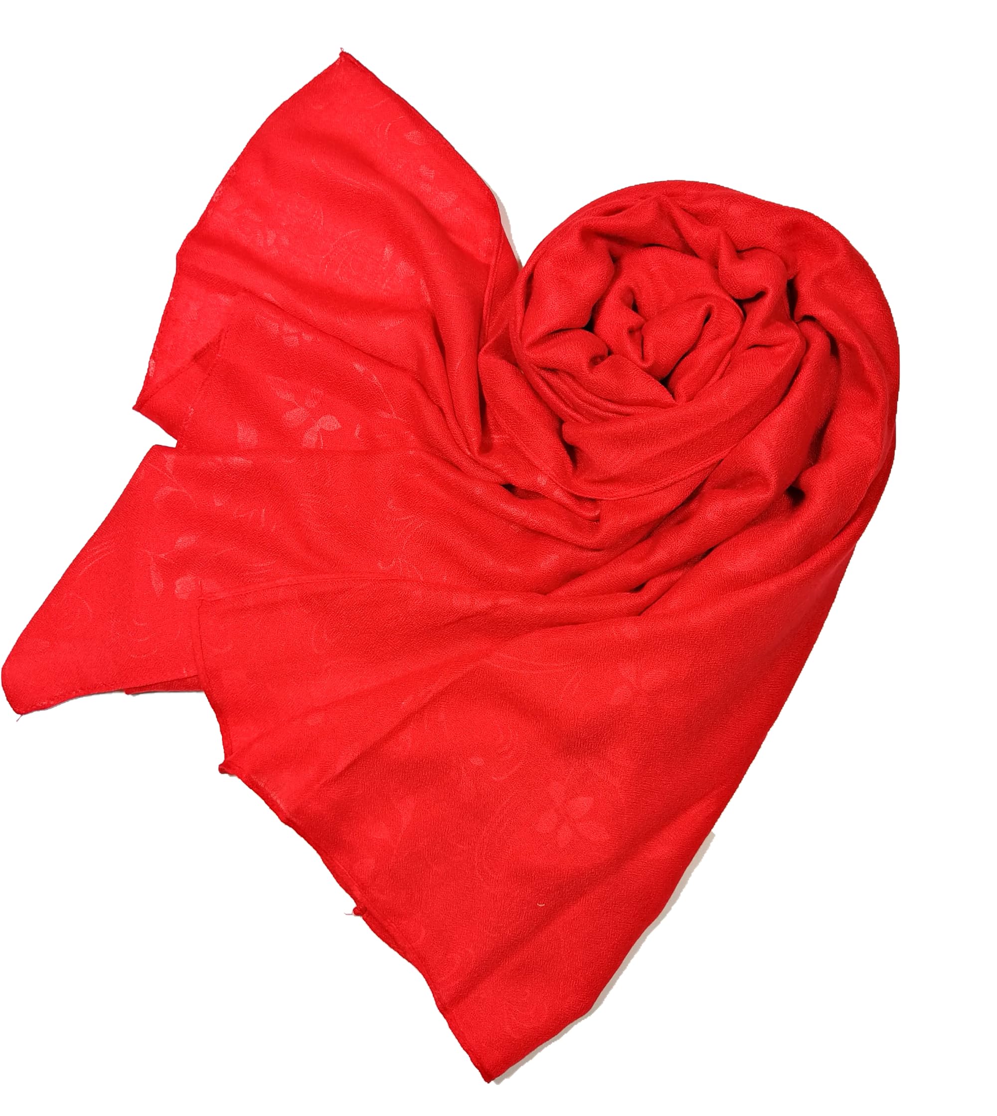 Shanlin Floral Pattern Solid Color Long Scarves for Women