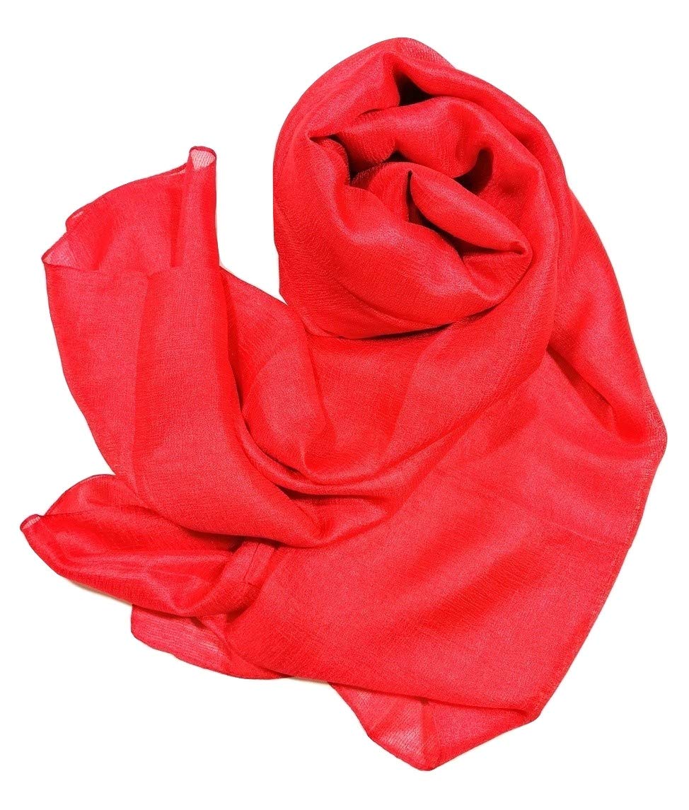 Shanlin Solid Color Silk Feel Long Scarves
